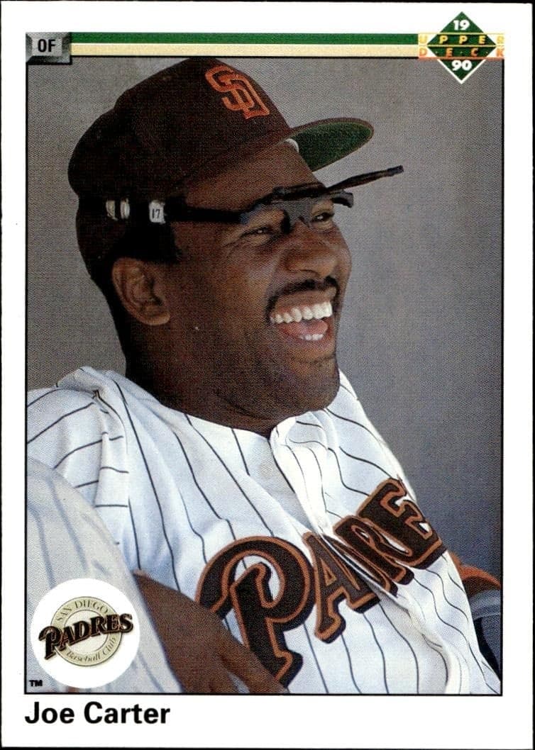 1990 Upper-Deck Joe Carter #754 trading card