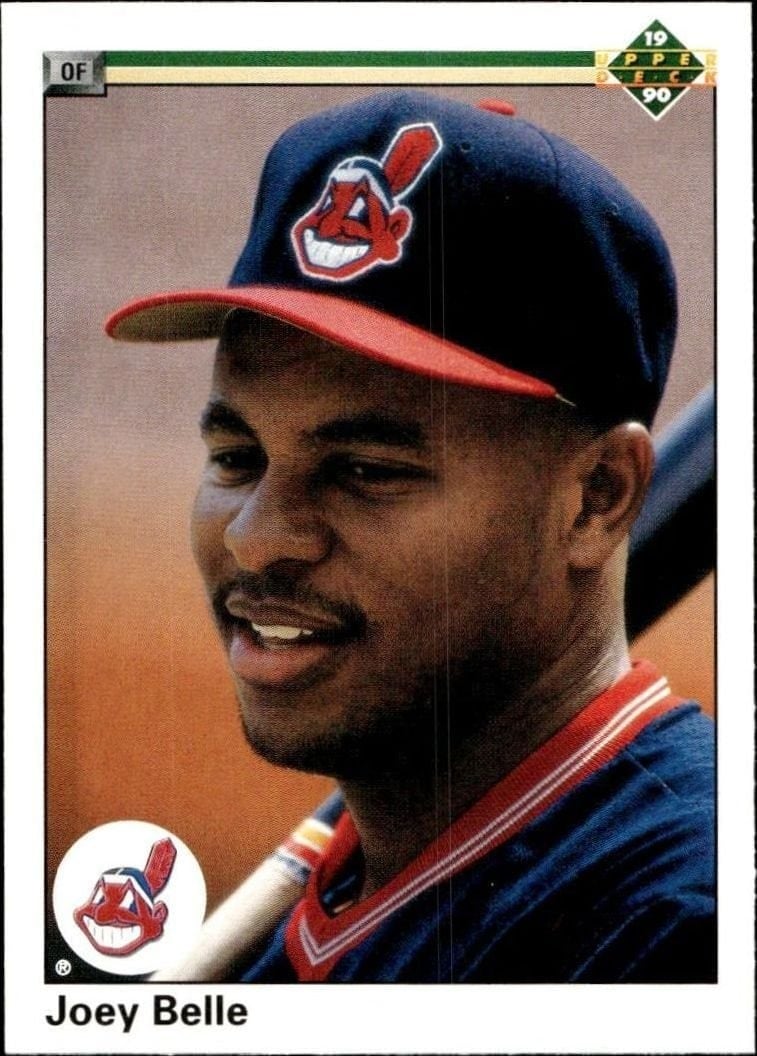 Joey Belle 1990 Upper Deck #446 Baseball Trading Card - Front 1990 Upper Deck Joey Belle #446 baseball trading card front