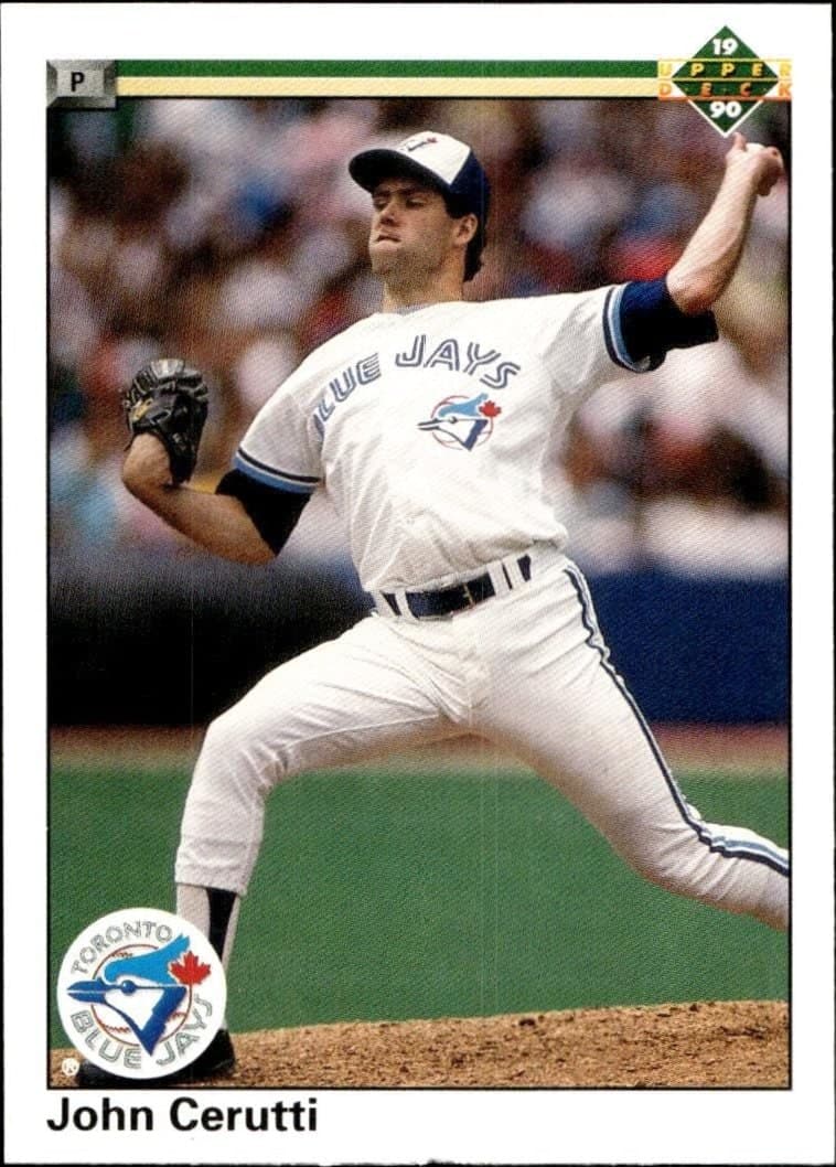 John Cerutti 1990 Upper Deck #485 Baseball Trading Card - Front 1990 Upper Deck John Cerutti #485 baseball trading card front