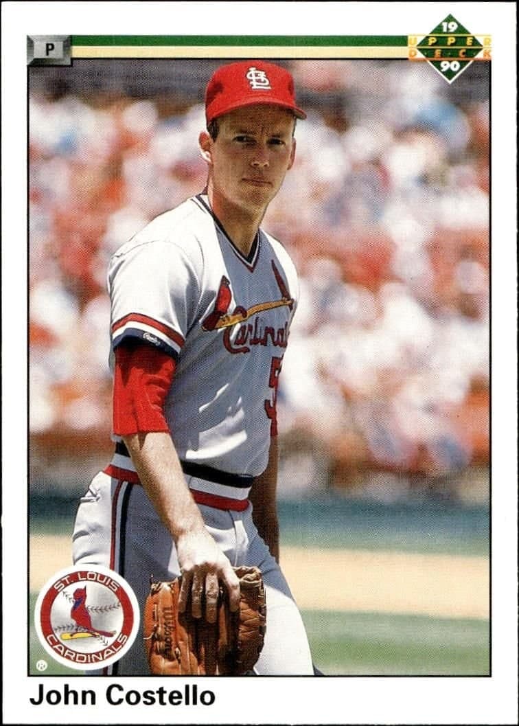 John Costello 1990 Upper Deck #486 Baseball Trading Card - Front 1990 Upper Deck John Costello #486 baseball trading card front
