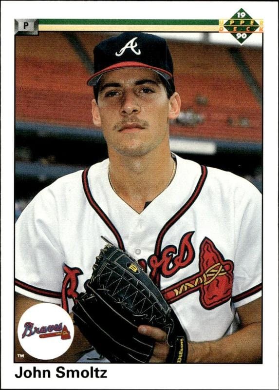1990 Upper-Deck John Smoltz #535 trading card