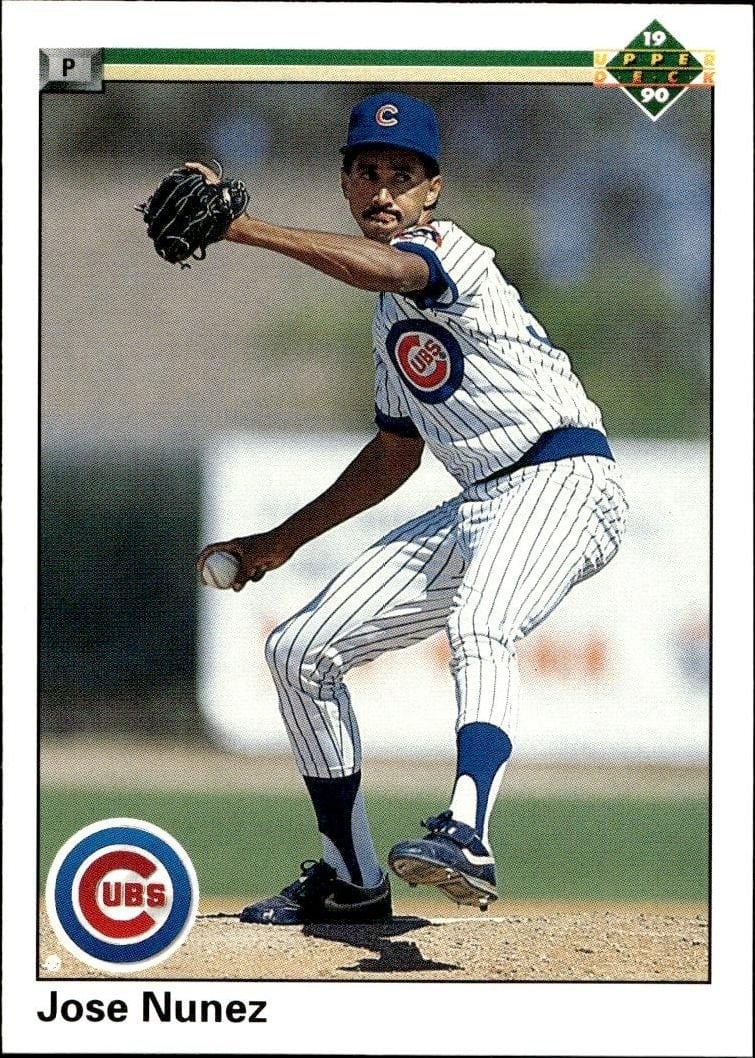 Jose Nunez 1990 Upper Deck #716 Baseball Trading Card - Front 1990 Upper Deck Jose Nunez #716 baseball trading card front