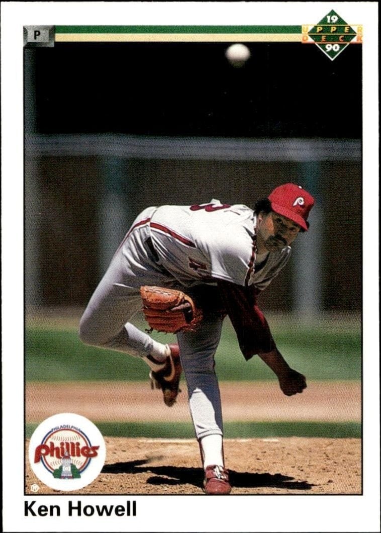 Ken Howell 1990 Upper Deck #559 Baseball Trading Card - Front 1990 Upper Deck Ken Howell #559 baseball trading card front