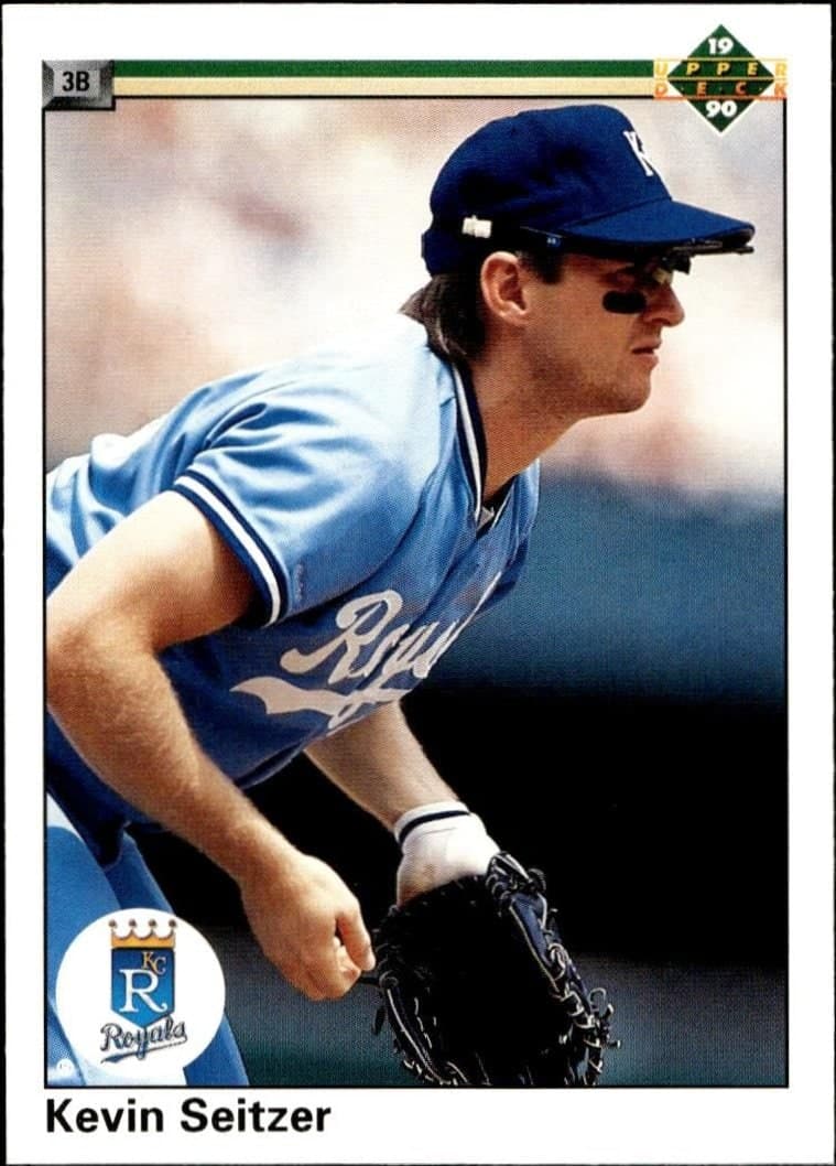 Kevin Seitzer 1990 Upper Deck #363 Baseball Trading Card - Front 1990 Upper Deck Kevin Seitzer #363 baseball trading card front