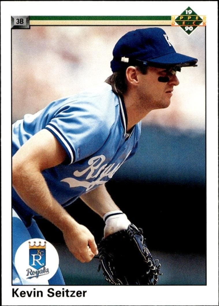 Kevin Seitzer 1990 Upper Deck #363 Baseball Trading Card - Front 1990 Upper Deck Kevin Seitzer #363 baseball trading card front