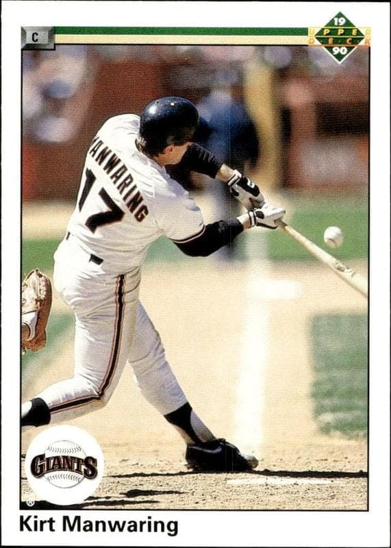 1990 Upper-Deck Kirt Manwaring #457 trading card