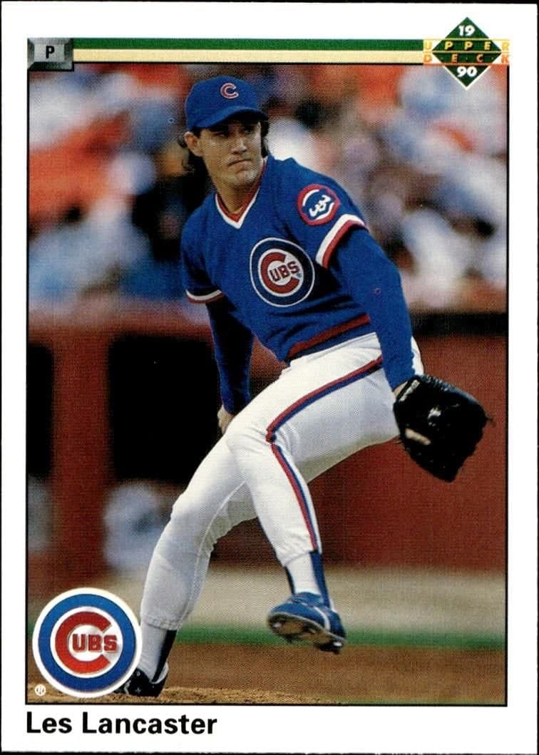 Les Lancaster 1990 Upper Deck #584 Baseball Trading Card - Front 1990 Upper Deck Les Lancaster #584 baseball trading card front