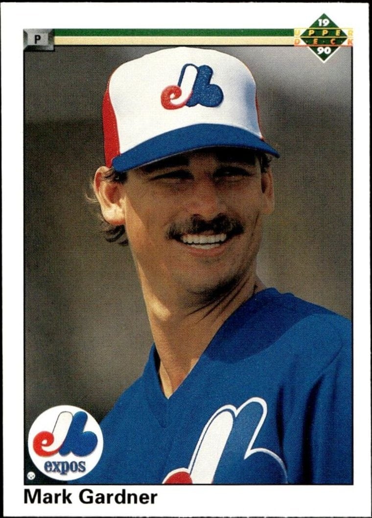 Mark Gardner 1990 Upper Deck #743 Baseball Trading Card - Front 1990 Upper Deck Mark Gardner #743 baseball trading card front