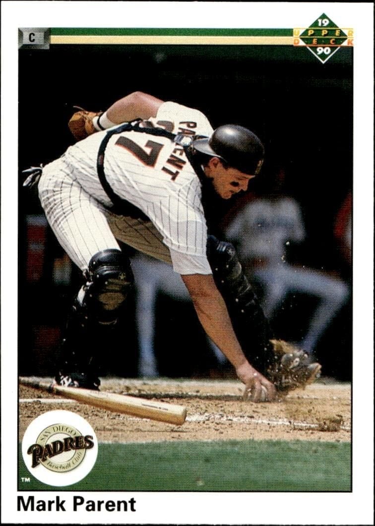 Mark Parent 1990 Upper Deck #569 Baseball Trading Card - Front 1990 Upper Deck Mark Parent #569 baseball trading card front