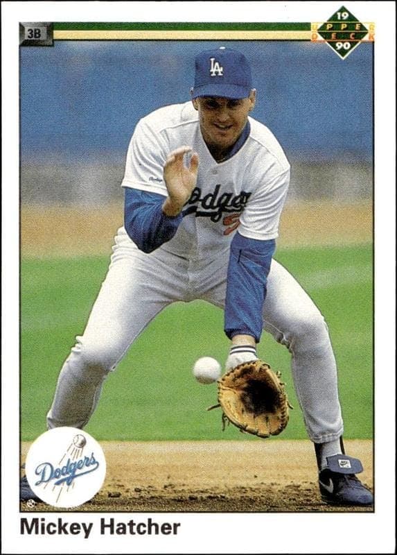 1990 upper-deck Mickey Hatcher