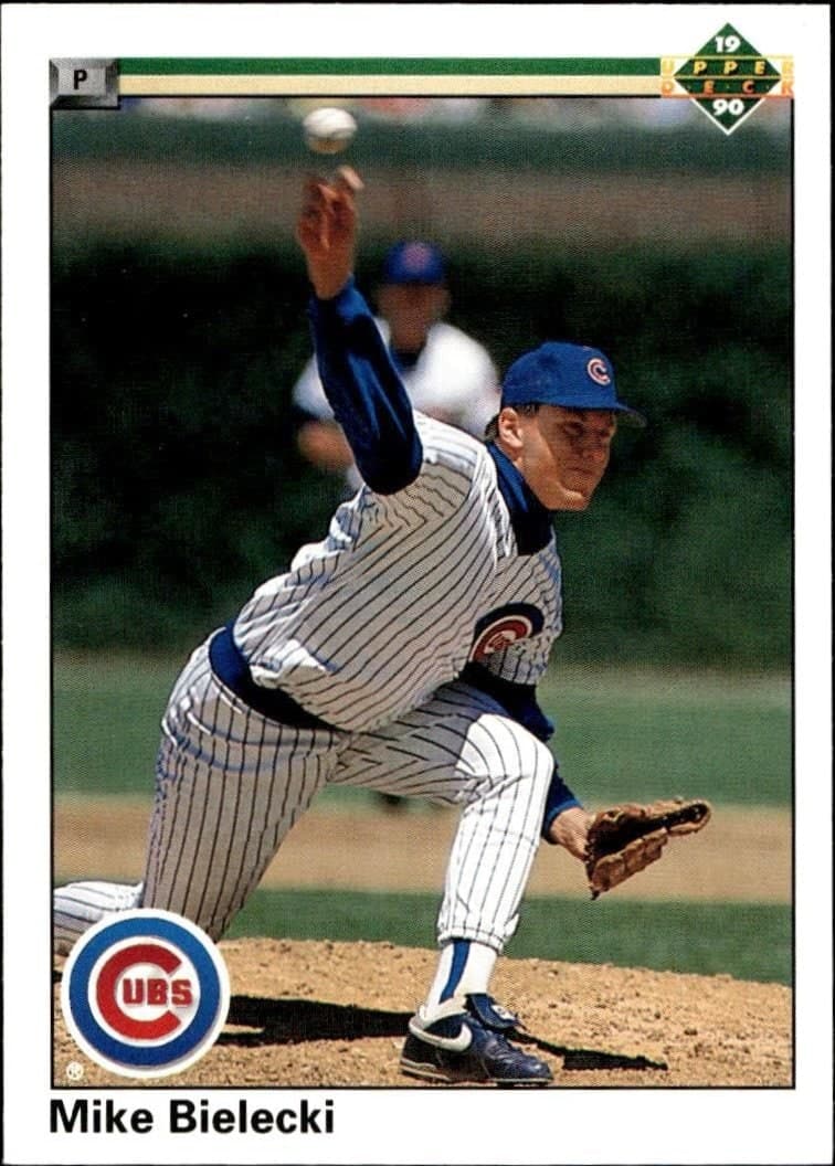 Mike Bielecki 1990 Upper Deck #359 Baseball Trading Card - Front 1990 Upper Deck Mike Bielecki #359 baseball trading card front