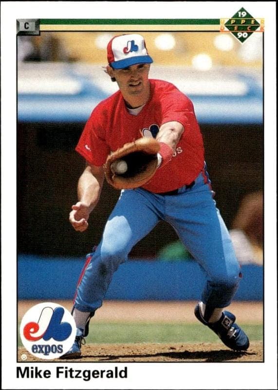 1990 Upper-Deck Mike Fitzgerald #558 trading card