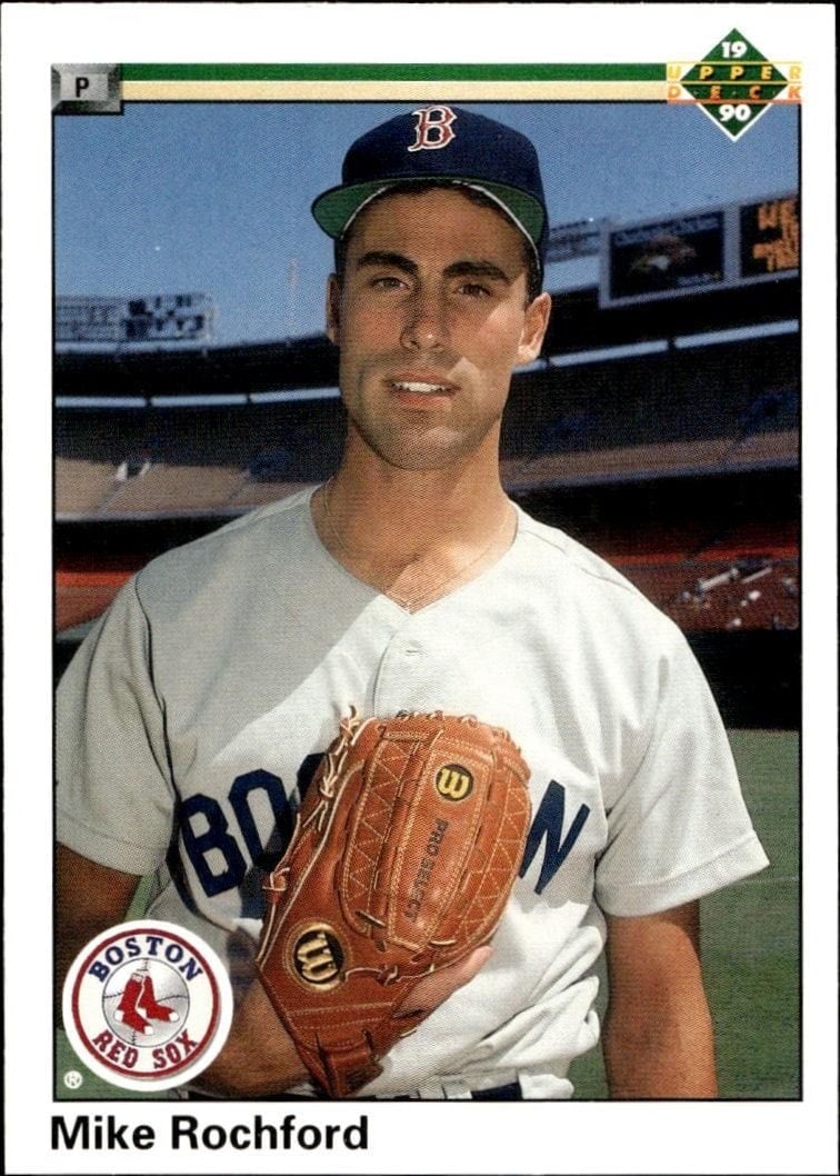 Mike Rochford 1990 Upper Deck #694 Baseball Trading Card - Front 1990 Upper Deck Mike Rochford #694 baseball trading card front