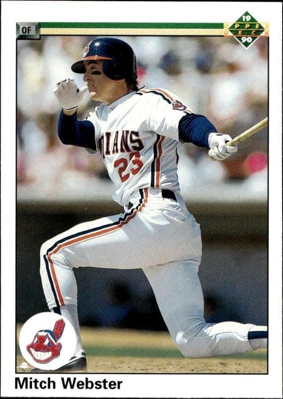 1990 upper-deck Mitch Webster
