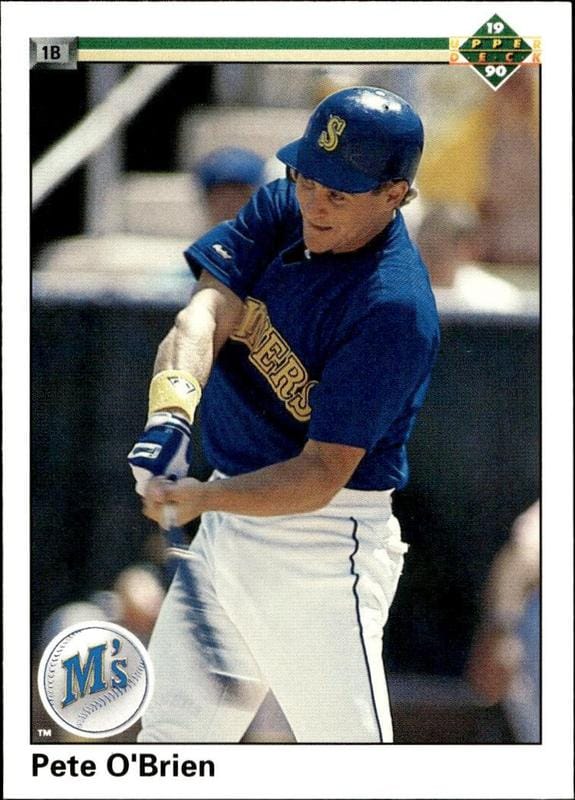 1990 Upper-Deck Pete O'Brien #719 trading card