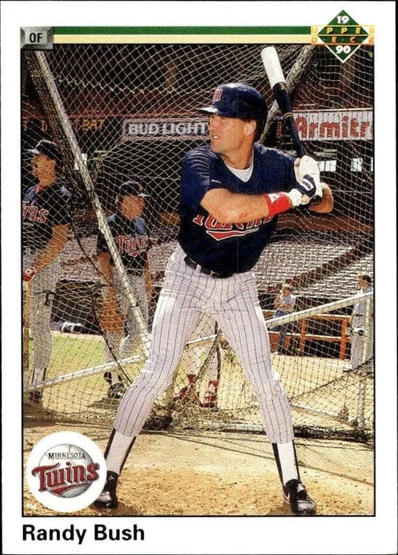 1990 Upper-Deck Randy Bush #493 trading card