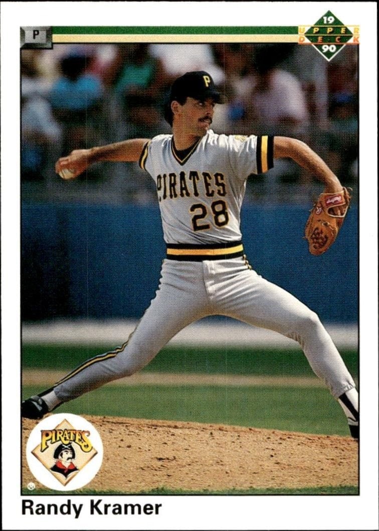 Randy Kramer 1990 Upper Deck #519 Baseball Trading Card - Front 1990 Upper Deck Randy Kramer #519 baseball trading card front