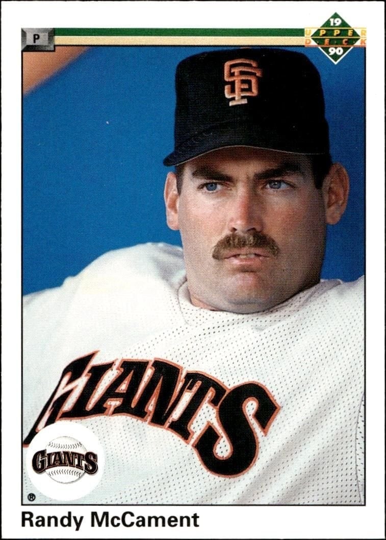 Randy McCament 1990 Upper Deck #657 Baseball Trading Card - Front 1990 Upper Deck Randy McCament #657 baseball trading card front