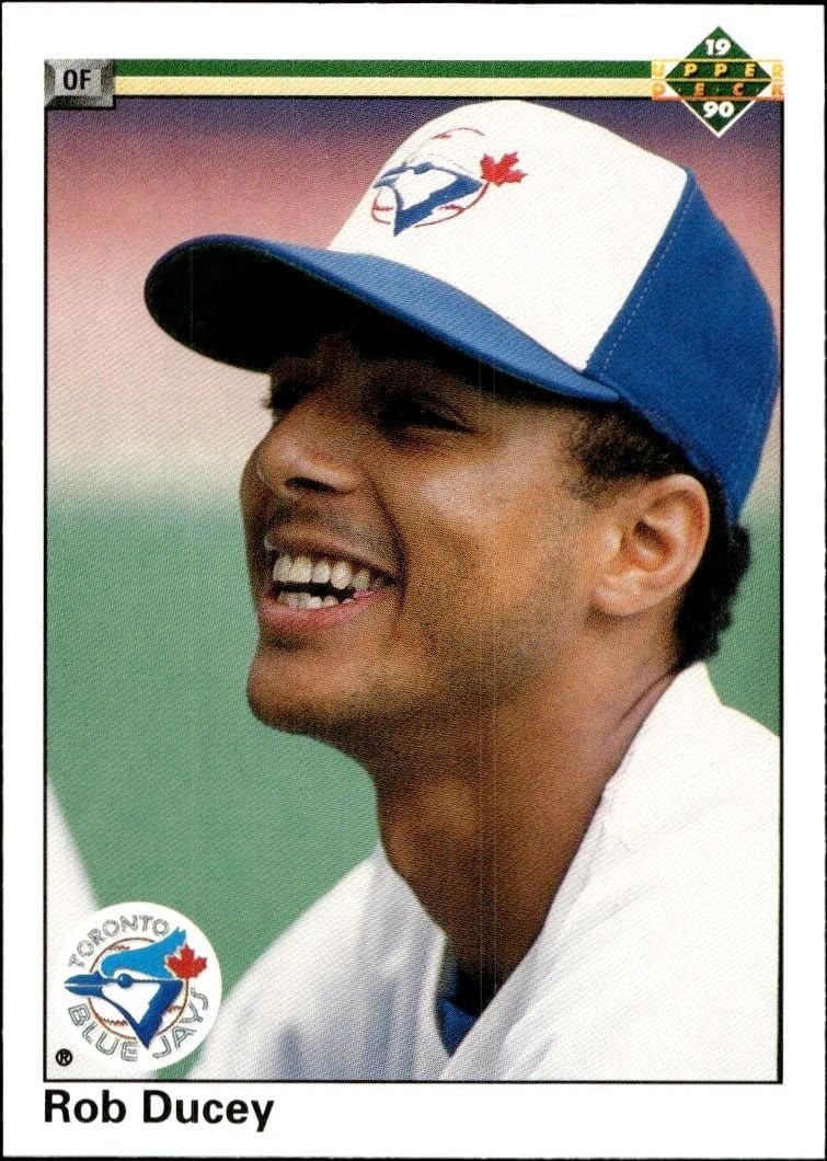 Rob Ducey 1990 Upper Deck #464 Baseball Trading Card - Front 1990 Upper Deck Rob Ducey #464 baseball trading card front