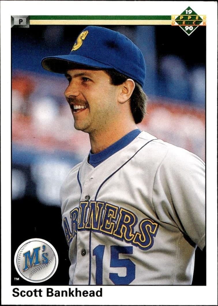 Scott Bankhead 1990 Upper Deck #561 Baseball Trading Card - Front 1990 Upper Deck Scott Bankhead #561 baseball trading card front