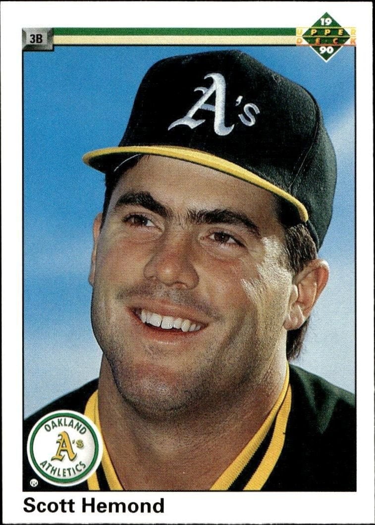 Scott Hemond 1990 Upper Deck #727 Baseball Trading Card - Front 1990 Upper Deck Scott Hemond #727 baseball trading card front
