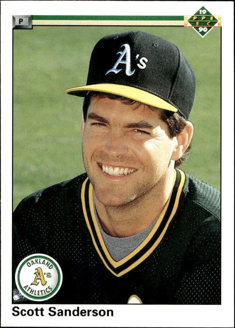 Scott Sanderson 1990 Upper Deck #739 Baseball Trading Card - Front 1990 Upper Deck Scott Sanderson #739 baseball trading card front