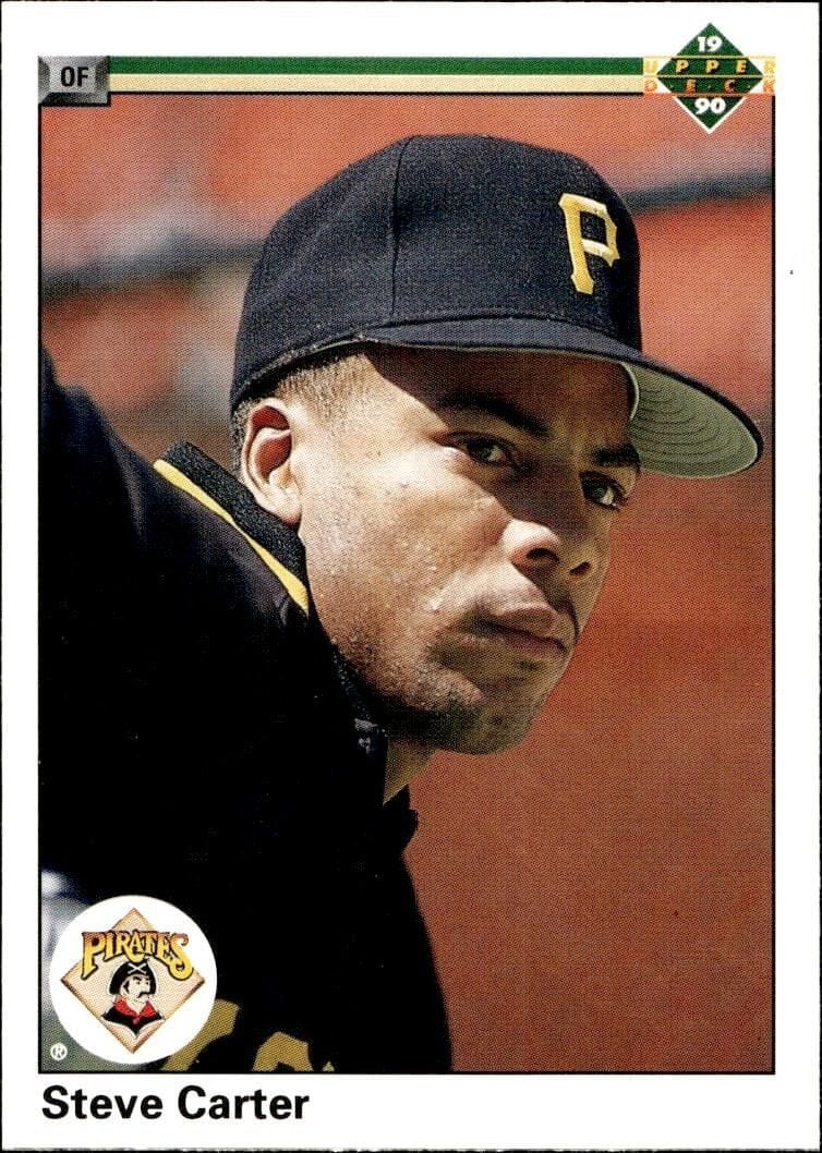 Steve Carter 1990 Upper Deck #368 Baseball Trading Card - Front 1990 Upper Deck Steve Carter #368 baseball trading card front