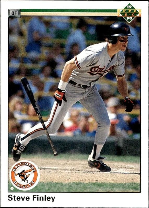 1990 Upper-Deck Steve Finley #602 trading card