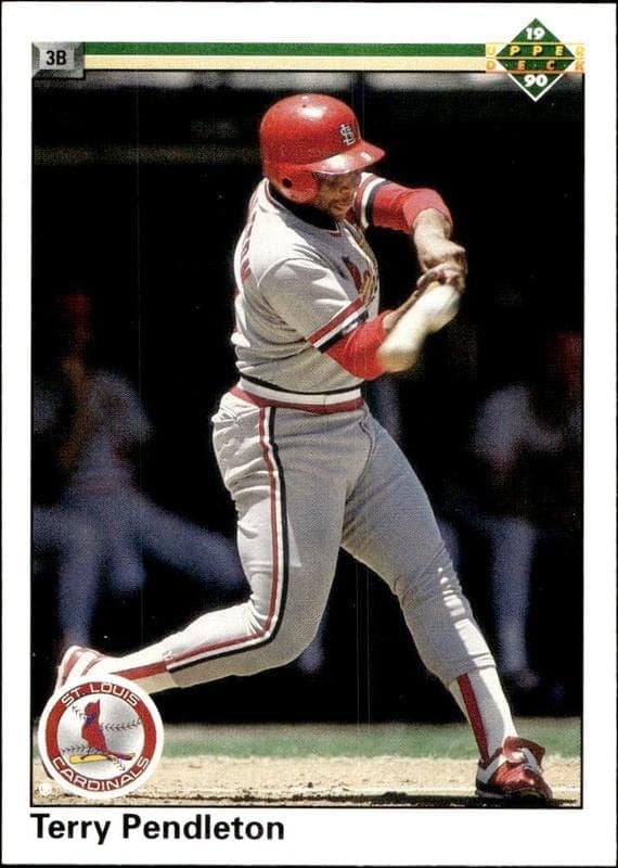 1990 Upper-Deck Terry Pendleton #469 trading card