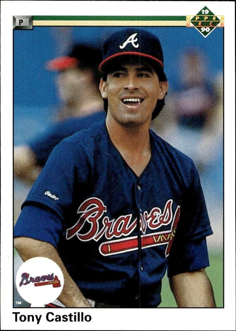 Tony Castillo 1990 Upper Deck #551 Baseball Trading Card - Front 1990 Upper Deck Tony Castillo #551 baseball trading card front