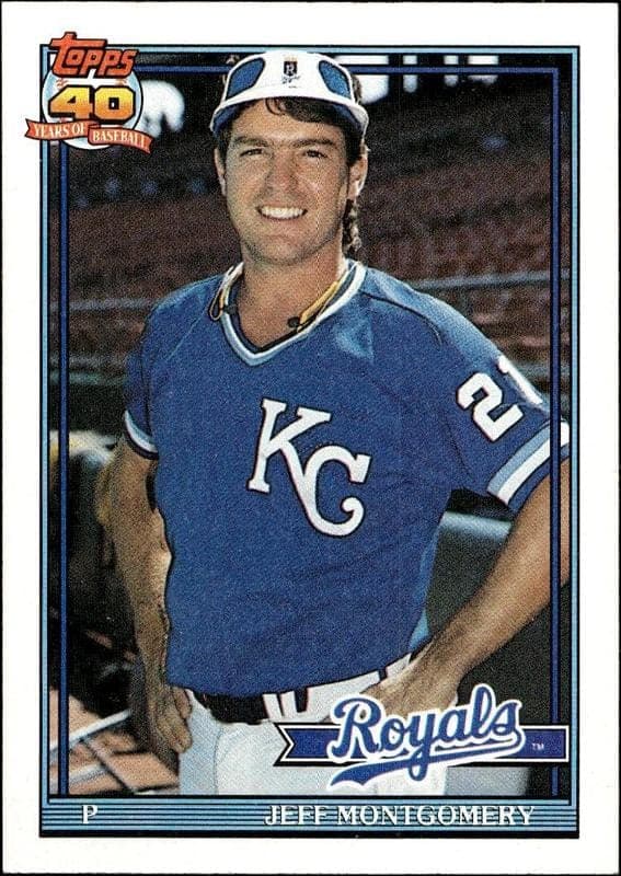 1991 topps Jeff Montgomery