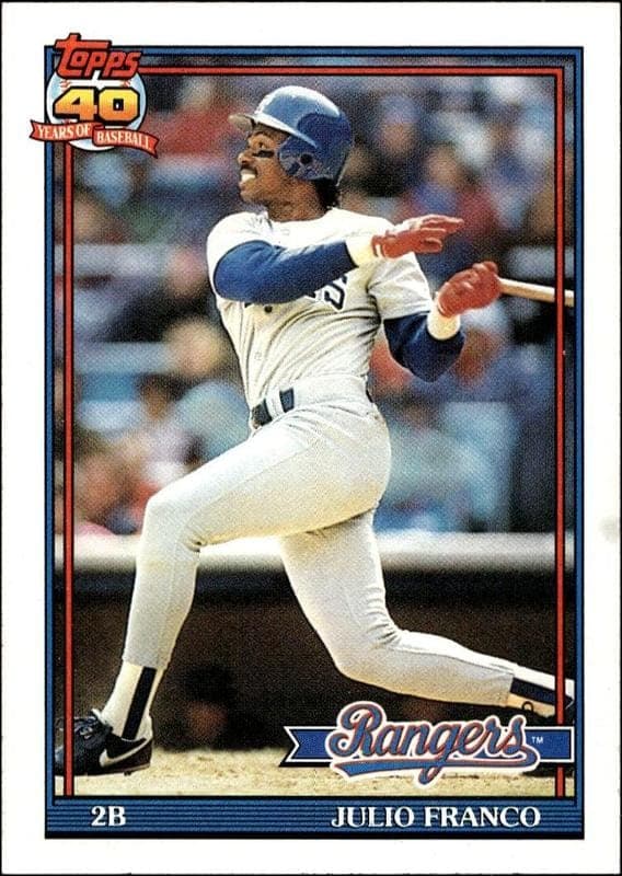 1991 Topps Julio Franco #775 trading card