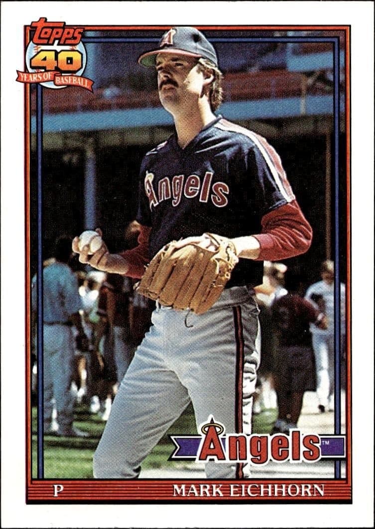 1991 Topps Mark Eichhorn #129 trading card