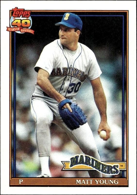1991 topps Matt Young