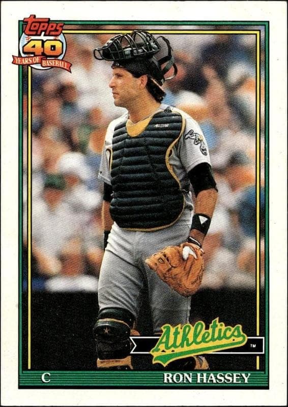 1991 topps Ron Hassey