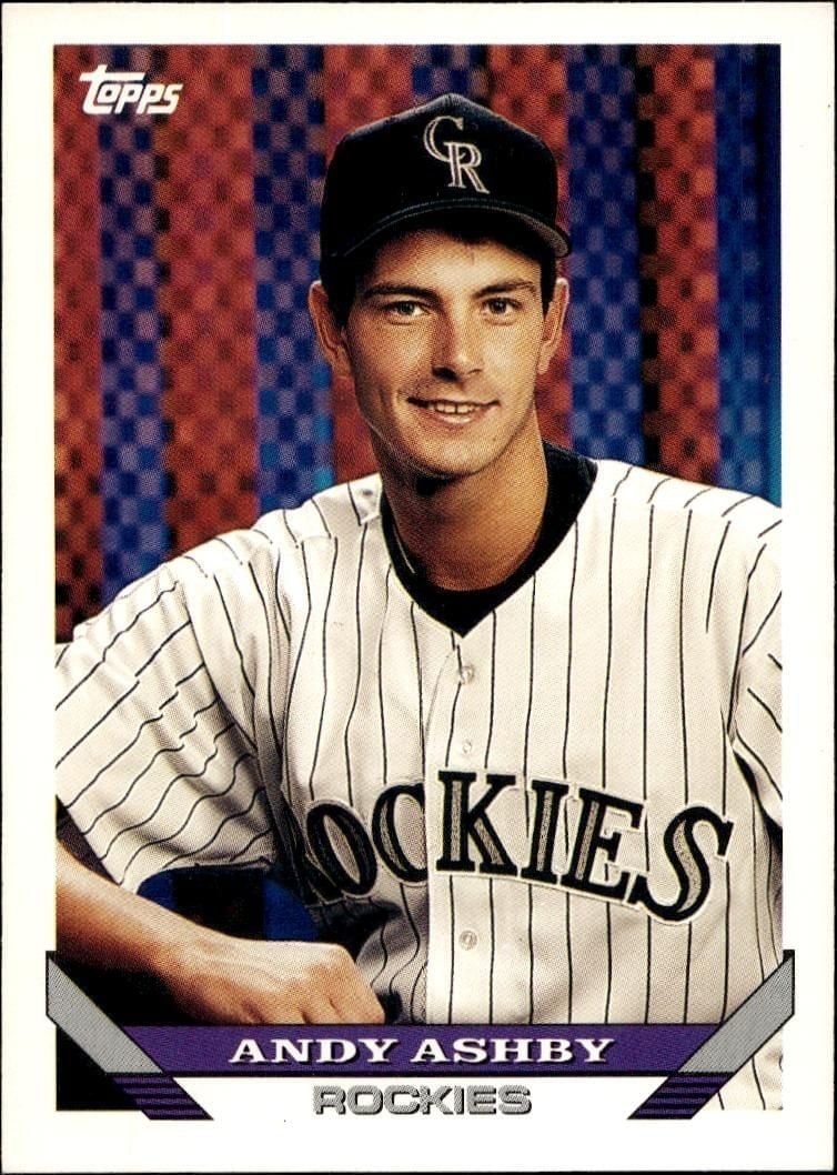 Andy Ashby 1993 Topps Series 2 #794 Baseball Trading Card - Front 1993 Topps Series 2 Andy Ashby #794 baseball trading card front