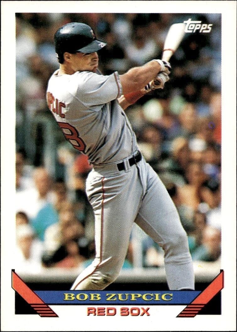 Bob Zupcic 1993 Topps Series 2 #562 Baseball Trading Card - Front 1993 Topps Series 2 Bob Zupcic #562 baseball trading card front