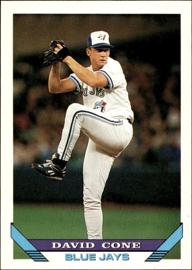 David Cone 1993 Topps Series 2 #720 Baseball Trading Card - Front 1993 Topps Series 2 David Cone #720 baseball trading card front