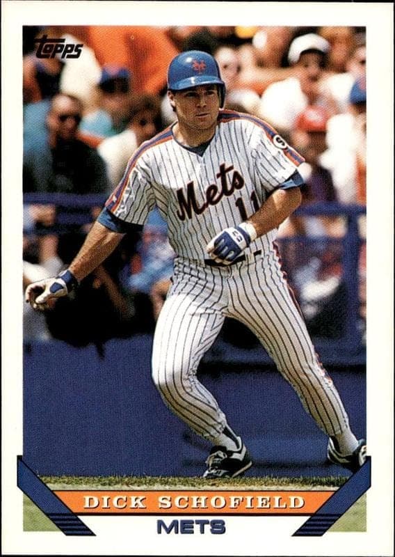 1993 Topps Series 1 Dick Schofield #79 trading card