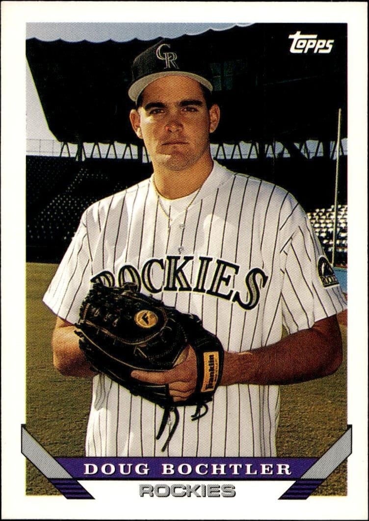 Doug Bochtler 1993 Topps Series 2 #523 Baseball Trading Card - Front 1993 Topps Series 2 Doug Bochtler #523 baseball trading card front