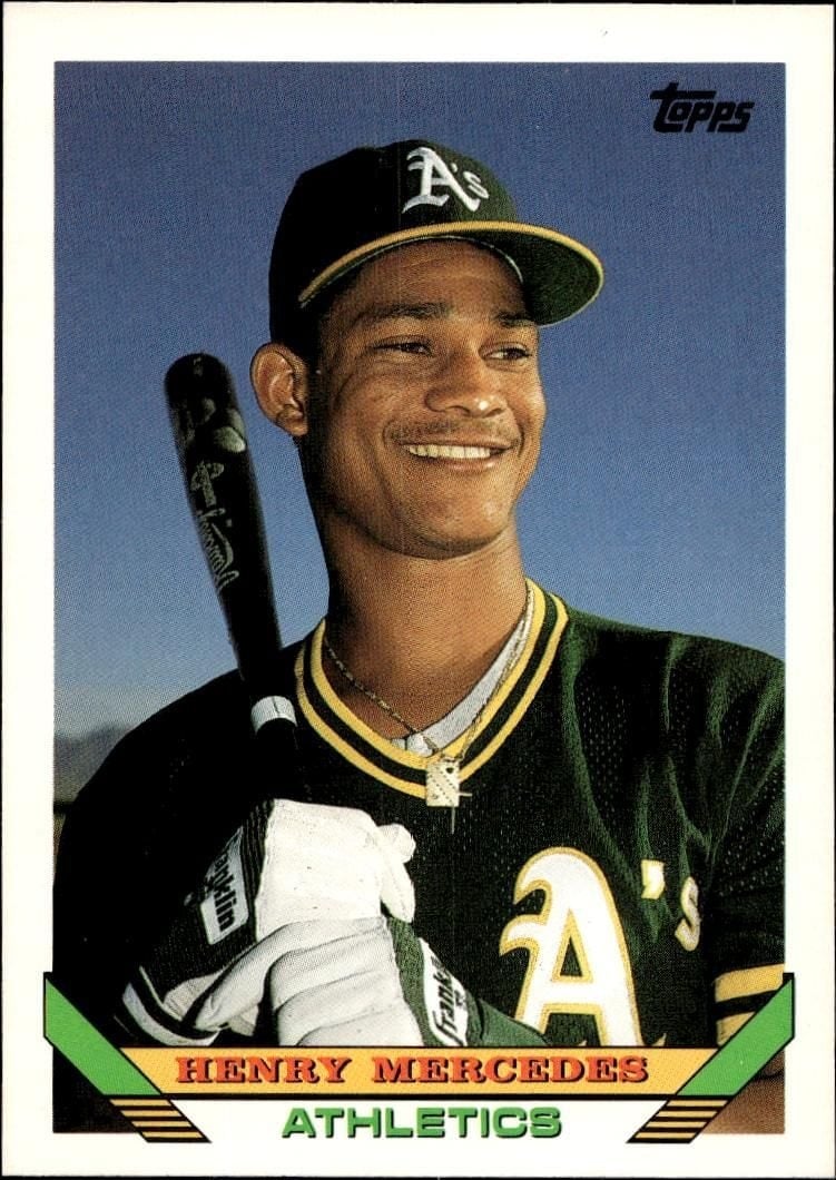 Henry Mercedes 1993 Topps Series 2 #602 Baseball Trading Card - Front 1993 Topps Series 2 Henry Mercedes #602 baseball trading card front
