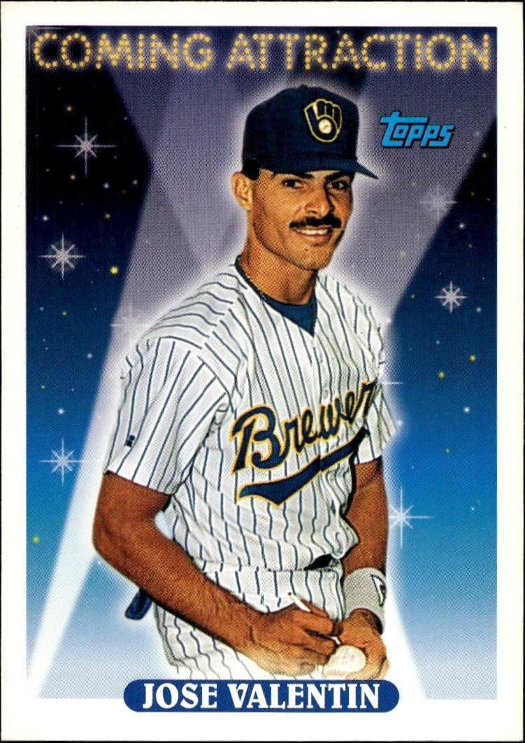 1993 Topps Series 2 Jose Valentin #804 trading card