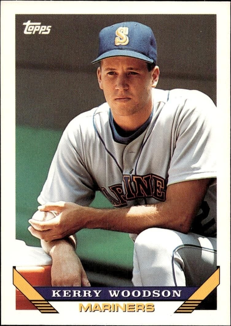 Kerry Woodson 1993 Topps Series 2 #539 Baseball Trading Card - Front 1993 Topps Series 2 Kerry Woodson #539 baseball trading card front