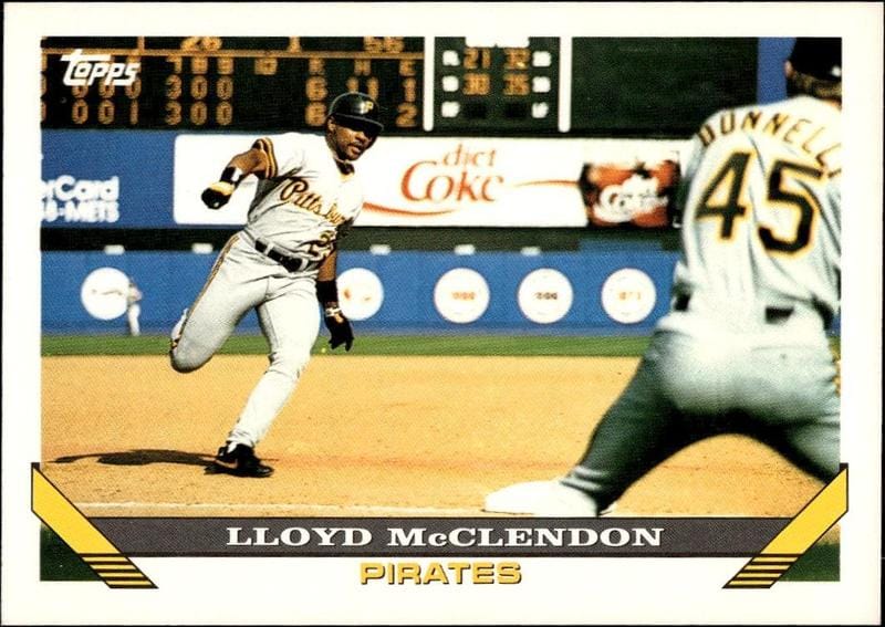 1993 Topps Series 1 Lloyd McClendon #81 trading card