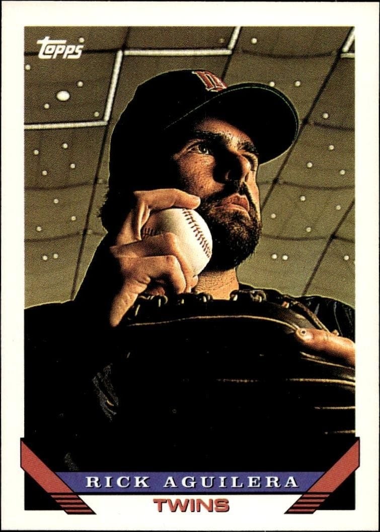 Rick Aguilera 1993 Topps Series 2 #625 Baseball Trading Card - Front 1993 Topps Series 2 Rick Aguilera #625 baseball trading card front