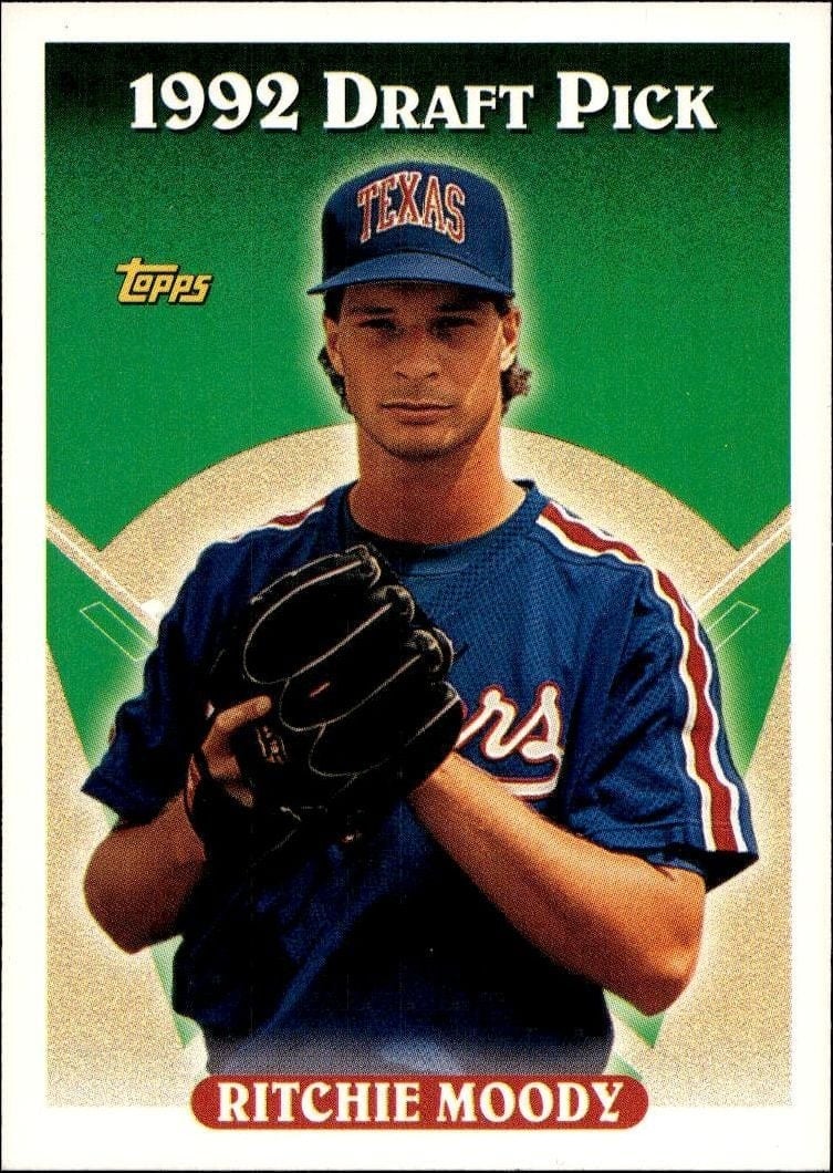 Ritchie Moody 1993 Topps Series 2 #438 Baseball Trading Card - Front 1993 Topps Series 2 Ritchie Moody #438 baseball trading card front