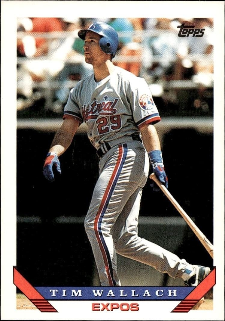 Tim Wallach 1993 Topps Series 2 #570 Baseball Trading Card - Front 1993 Topps Series 2 Tim Wallach #570 baseball trading card front