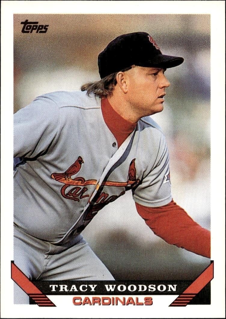 Tracy Woodson 1993 Topps Series 2 #457 Baseball Trading Card - Front 1993 Topps Series 2 Tracy Woodson #457 baseball trading card front