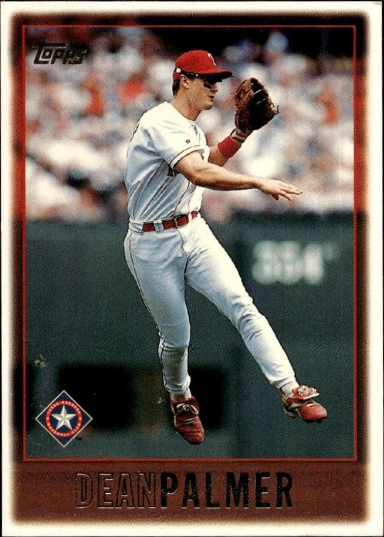 Dean Palmer 1997 Topps Series 2 #393 Baseball Trading Card - Front 1997 Topps Series 2 Dean Palmer #393 baseball trading card front