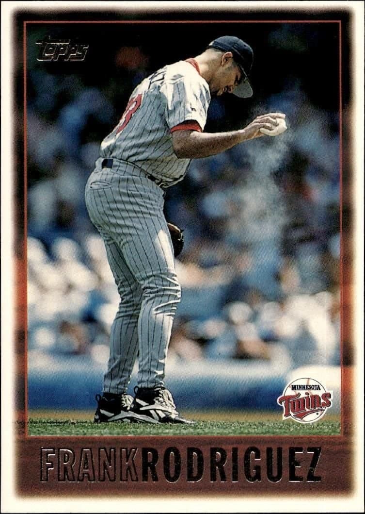 Frank Rodriguez 1997 Topps #77 Baseball Trading Card - Front 1997 Topps Frank Rodriguez #77 baseball trading card front